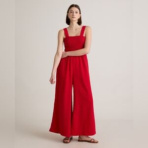 Quince %100 Organic Cotton Gauze Jumpsuit